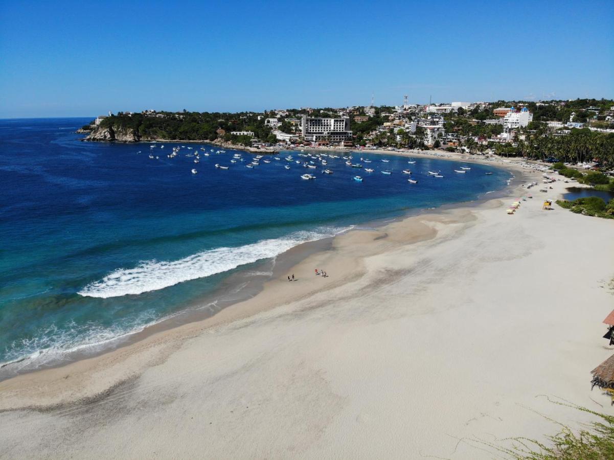 Bungalows Santa Cruz Пуерто-Ескондідо Екстер'єр фото